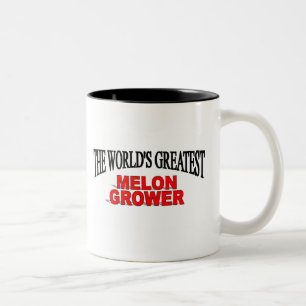 The World's Greatest Melon Grower Two-Tone Coffee Mug