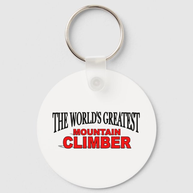 The World's Greatest Mountain Climber Key Ring (Front)