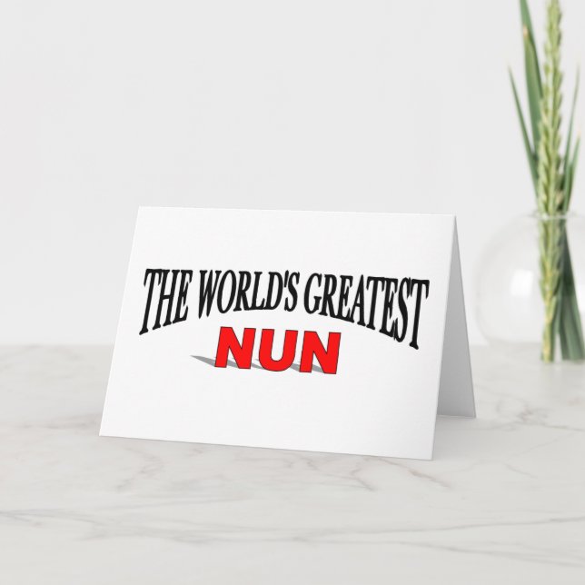The World's Greatest Nun Card (Front)