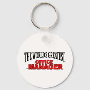 The World's Greatest Office Manager Key Ring