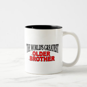 The World's Greatest Older Brother Two-Tone Coffee Mug
