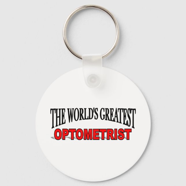The World's Greatest Optometrist Key Ring (Front)