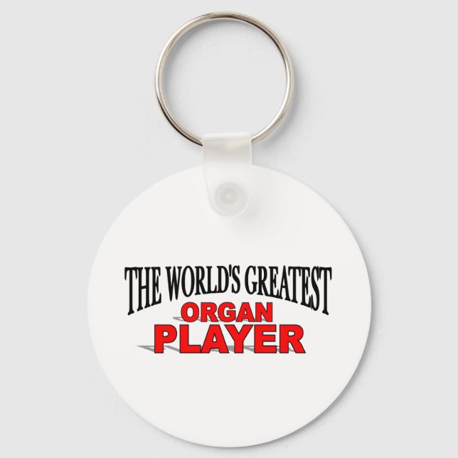 The World's Greatest Organ Player Key Ring (Front)