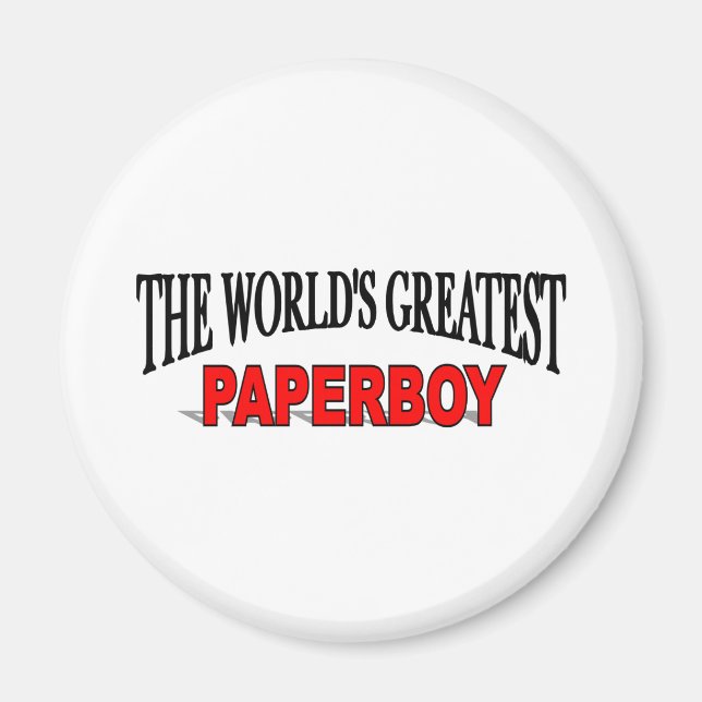 The World's Greatest Paperboy Magnet (Front)