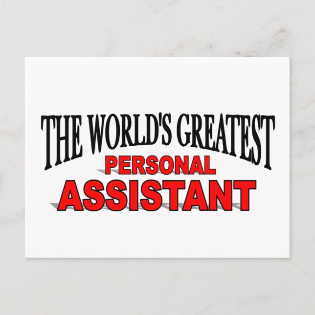 The World's Greatest Personal Assistant Postcard (Front)