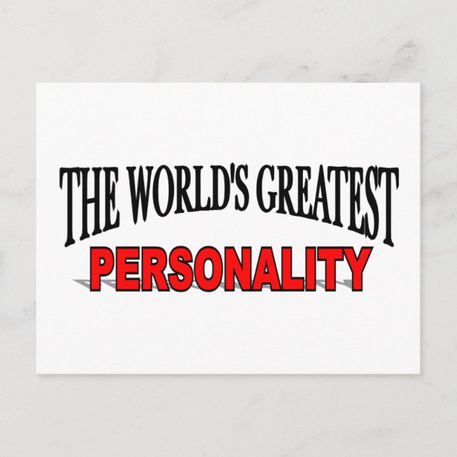 The World's Greatest Personality Postcard (Front)