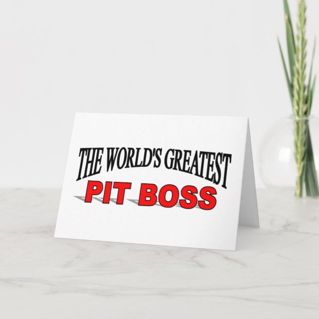 The World's Greatest Pit Boss Card (Front)