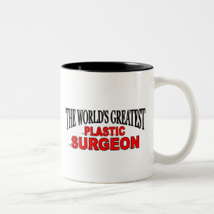 The World's Greatest Plastic Surgeon Two-Tone Coffee Mug
