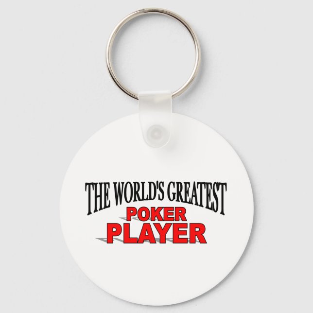 The World's Greatest Poker Player Key Ring (Front)