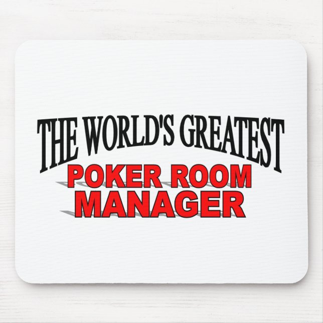 The World's Greatest Poker Room Manager Mouse Pad (Front)