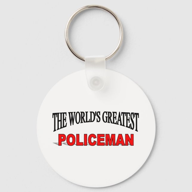 The World's Greatest Policeman Key Ring (Front)