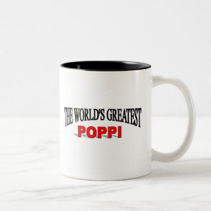 The World's Greatest Poppi Two-Tone Coffee Mug