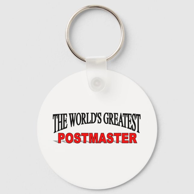 The World's Greatest Postmaster Key Ring (Front)