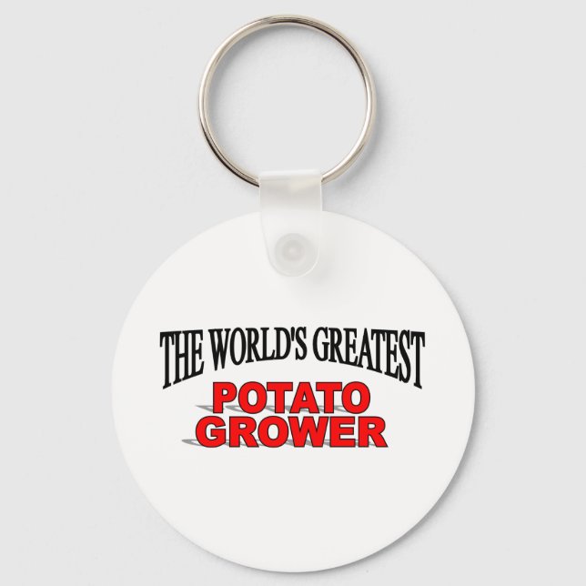 The World's Greatest Potato Grower Key Ring (Front)