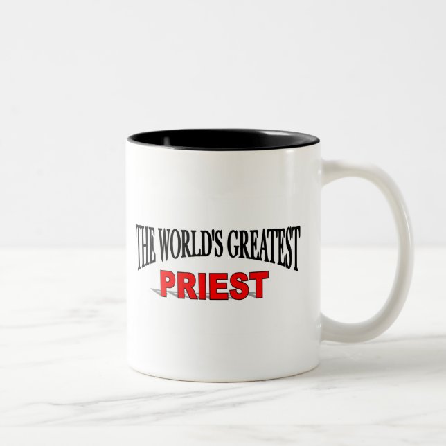 The World's Greatest Priest Two-Tone Coffee Mug (Right)