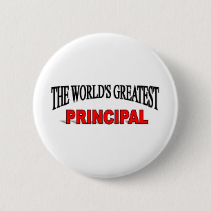 The World's Greatest Principal 6 Cm Round Badge