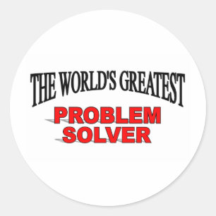 The World's Greatest Problem Solver Classic Round Sticker