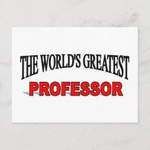 The World's Greatest Professor Postcard