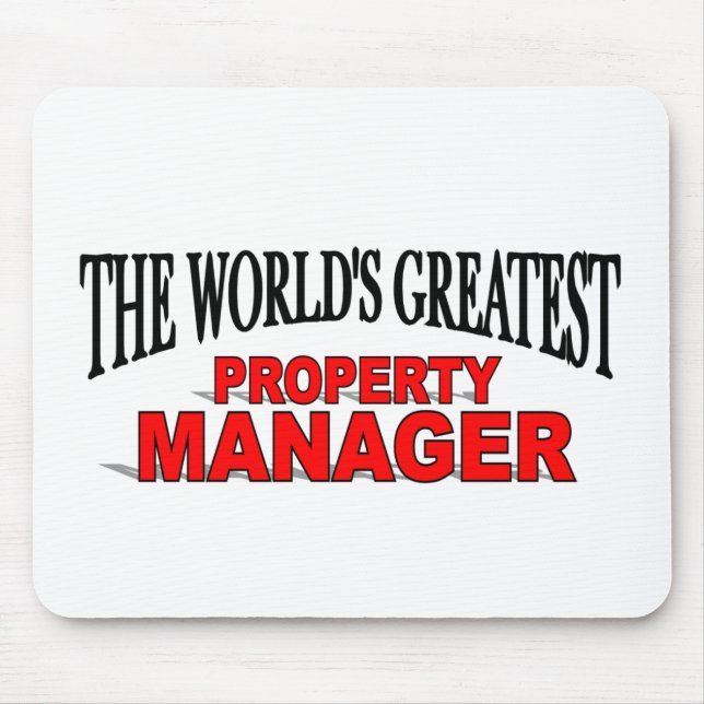 The World's Greatest Property Manager Mouse Pad (Front)