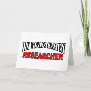 The World's Greatest Researcher Card