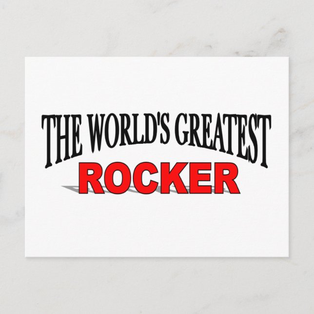 The World's Greatest Rocker Postcard (Front)