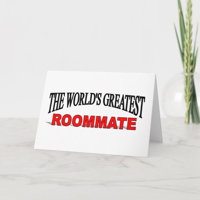 The World's Greatest Roommate Card (Front)