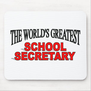 The World's Greatest School Secretary Mouse Pad