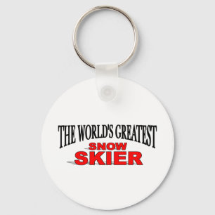 The World's Greatest Snow Skier Key Ring