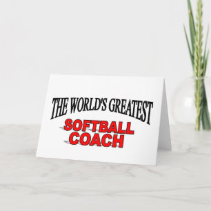 The World's Greatest Softball Coach Card