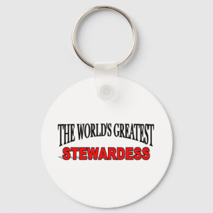 The World's Greatest Stewardess Key Ring