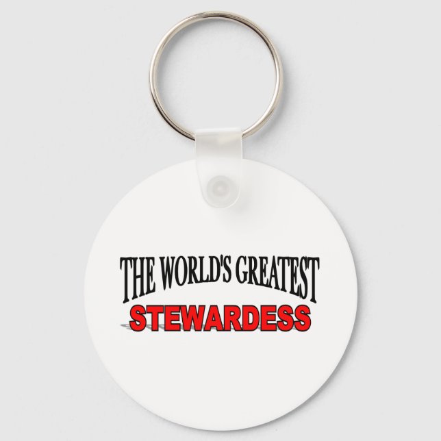 The World's Greatest Stewardess Key Ring (Front)