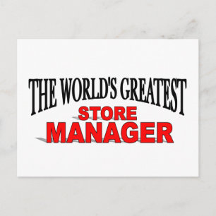 The World's Greatest Store Manager Postcard