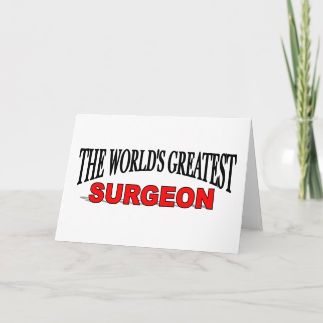 The World's Greatest Surgeon Card (Front)
