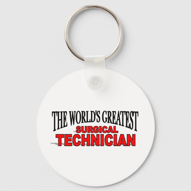 The World's Greatest Surgical Technician Key Ring (Front)