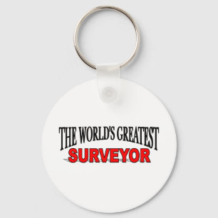 The World's Greatest Surveyor Key Ring