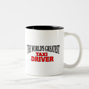 The World's Greatest Taxi Driver Two-Tone Coffee Mug