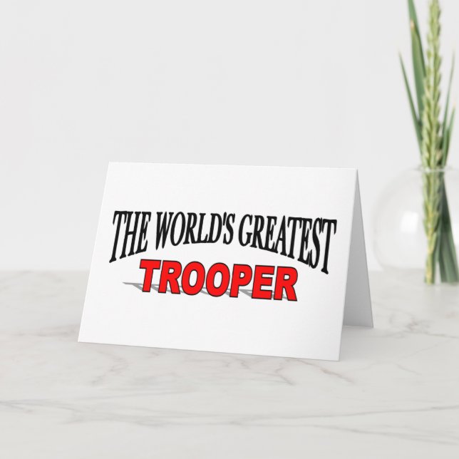 The World's Greatest Trooper Card (Front)