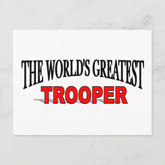The World's Greatest Trooper Postcard (Front)