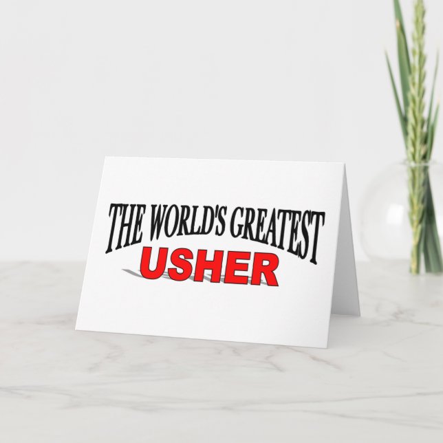 The World's Greatest Usher Card (Front)