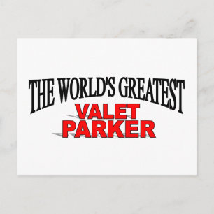 The World's Greatest Valet Parker Postcard