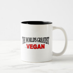 The World's Greatest Vegan Two-Tone Coffee Mug