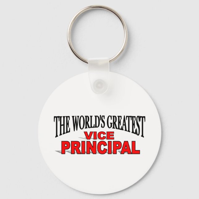 The World's Greatest Vice Principal Key Ring (Front)