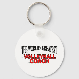 The World's Greatest Volleyball Coach Key Ring