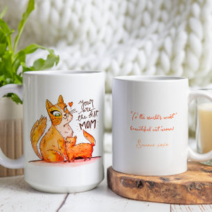 The Worlds Most Beautiful Cat Mom Coffee Mug