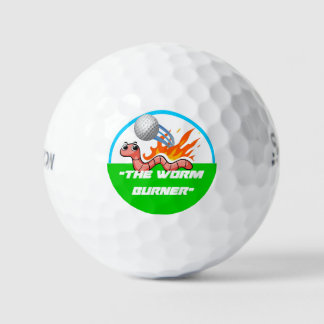 "The Worm Burner" Funny Custom Golf Ball