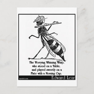 The Worrying Whizzing Wasp Postcard