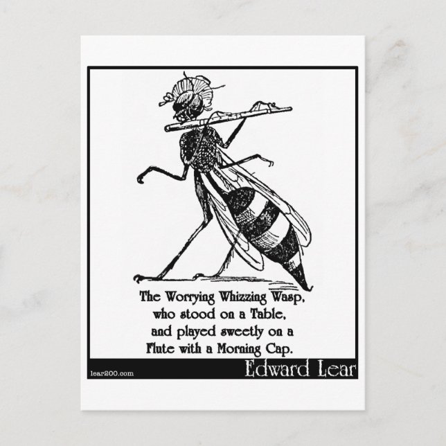The Worrying Whizzing Wasp Postcard (Front)