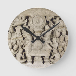 The worship of the Buddhist symbols, Amaravati (li Round Clock