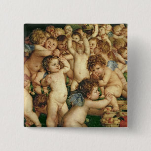 The Worship of Venus, 1519 15 Cm Square Badge