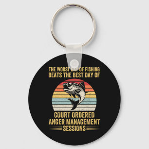 The Worst Day Of Fishing Beats The Best Day Of Cou Key Ring